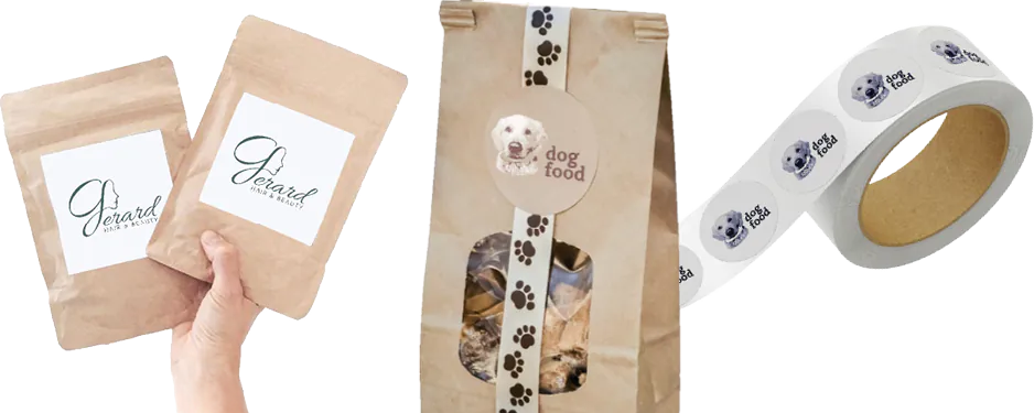 Personnalisation des sachets &agrave; fond plat