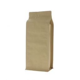 Sacs à fond plat papier kraft - marron - 110x280+{40+40} mm (1,4lt)