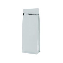 Sacs à fond plat avec fermeture zip frontale - matt blanc - 140x360+{47,5+47,5} mm (2,8-3,3 ltr)