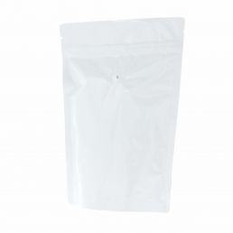 Sac à café - brillant blanc - 1 kg (235x345+{60+60} mm)