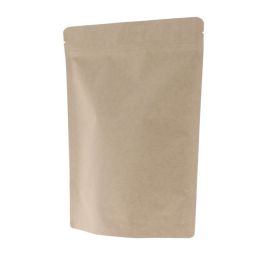 Sachet Stand-up papier kraft - marron - 80x130+{25+25} mm (70ml)