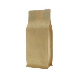 Sacs à fond plat papier kraft compostable - marron