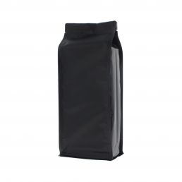 Sacs à fond plat - matt noir - 95x230+{35+35} mm (900ml)