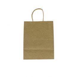 Sac en papier kraft avec twisted handle - marron