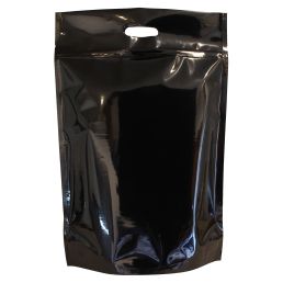 Sachet Stand-up avec poignée - brillant noir - 300x500+{75+75} mm (8 ltr)