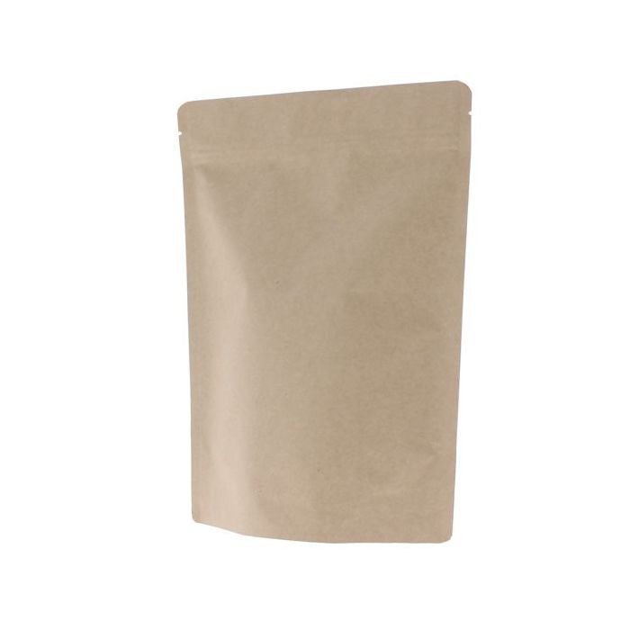 Sachet Stand-up papier kraft - marron - 160x230+{45+45} mm (700-900ml)