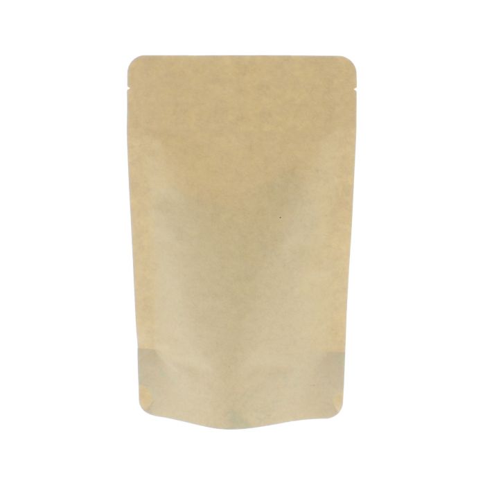 Sachet Stand-up papier kraft compostable - marron