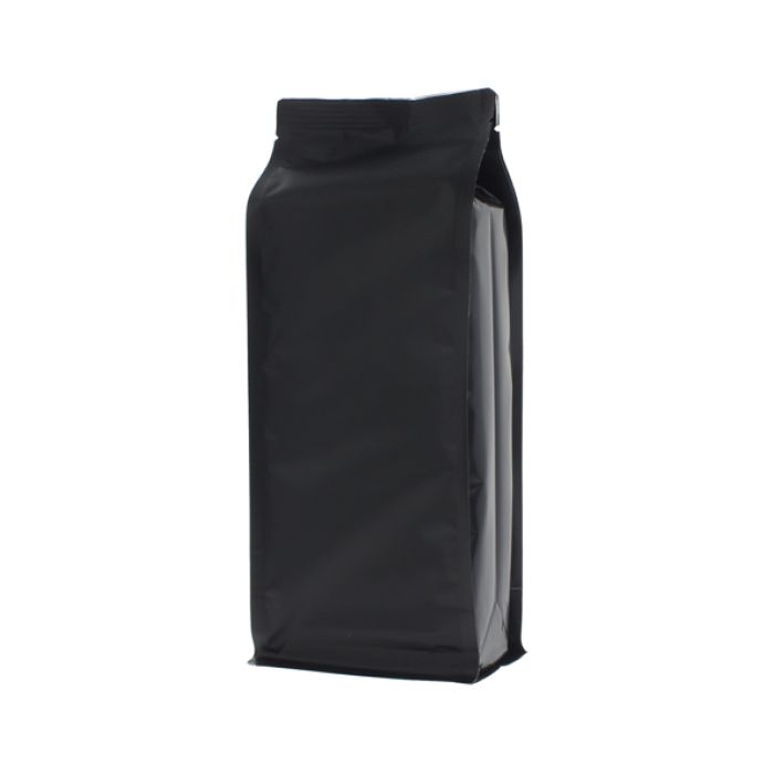 Sacs à fond plat - matt noir - 140x350+{47,5+47,5} mm (2,8 lt)