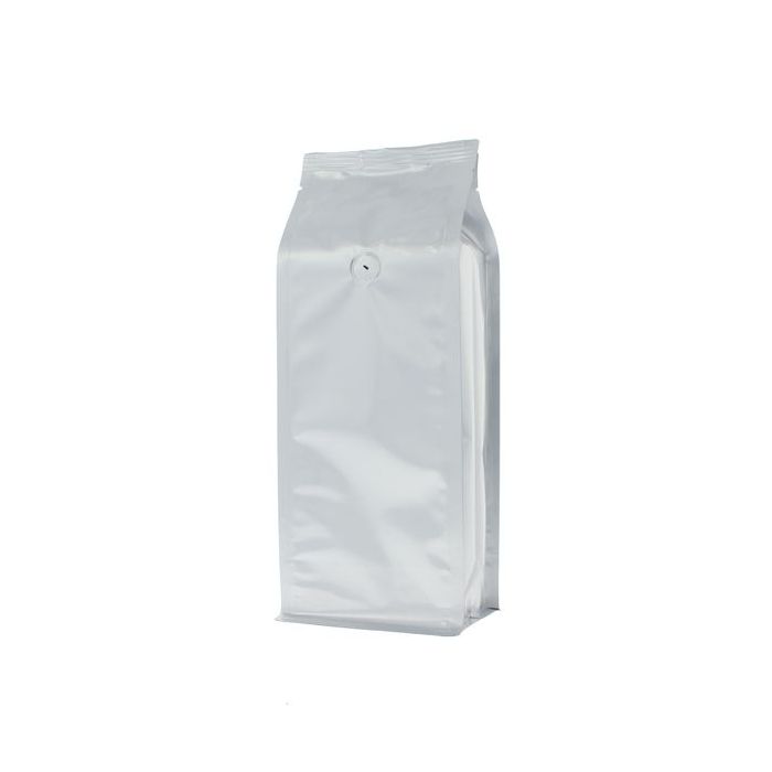 Sac à café à fond plat - matt argent