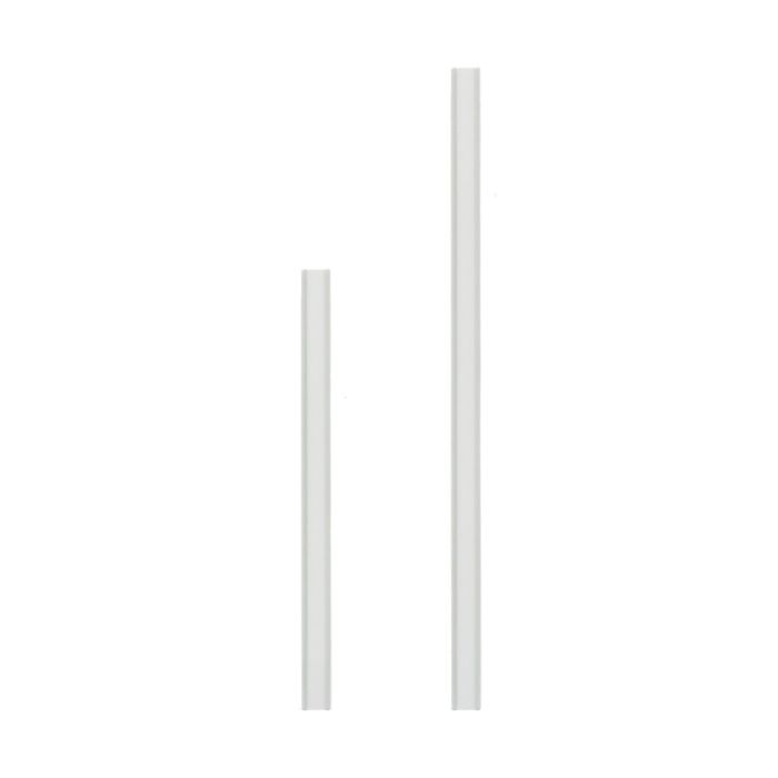 Barrettes de fermeture autocollantes (Tin Ties) blanc mat
