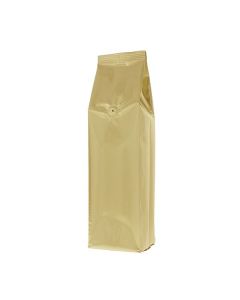 Sac à Café à Soufflet Latéral - Or Mat
