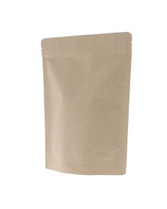 Sachet Stand-up papier kraft - marron - 80x130+{25+25} mm (70ml)