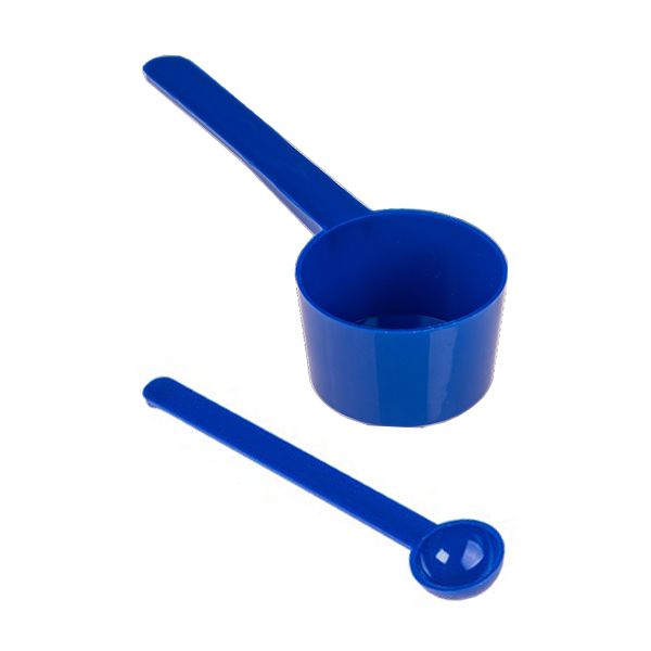 Cuillères à mesurer à long manche - bleu - 15 ml manche extra long
