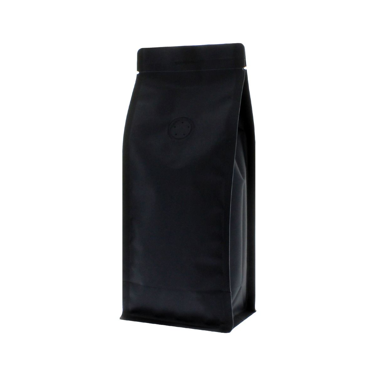Sac à café à fond plat - matt noir (100% recyclable)
