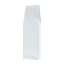 Sac à café à soufflet latéral - brillant blanc - 500 gr (85x360+{30+30} mm)