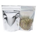 Sachet Stand-up - transparant / brillant argent - 160x230+{45+45} mm (700-900ml)