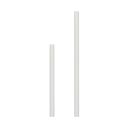 Barrettes de fermeture autocollantes (Tin Ties) blanc mat