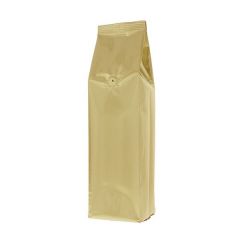 Sac à Café à Soufflet Latéral - Or Mat