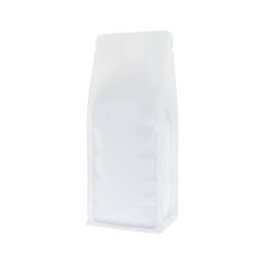 Sacs à fond plat - matt blanc (100% recyclable)