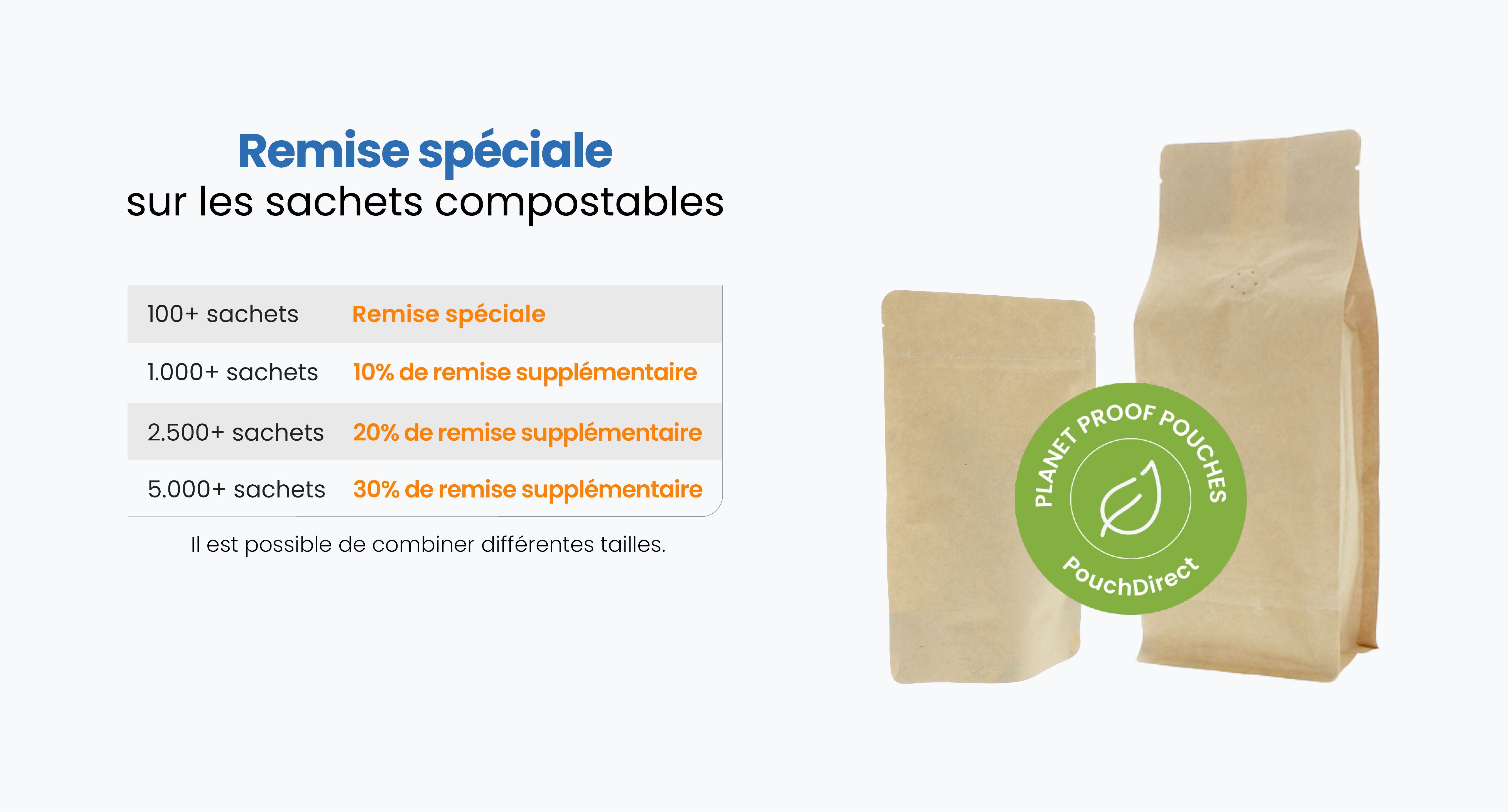 Sachets compostables